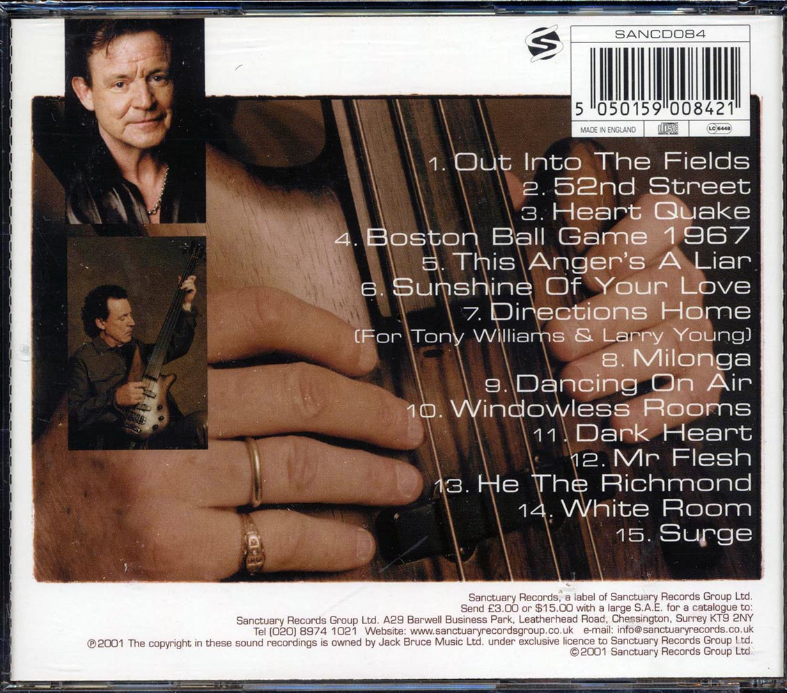 Jack Bruce - Shadows In The Air Music CD