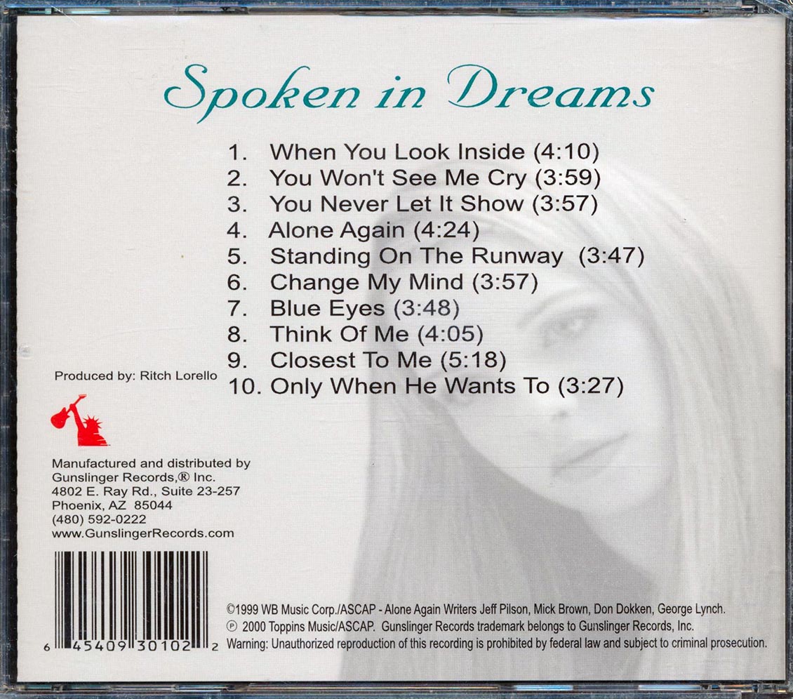 Tabitha - Spoken In Dreams Music CD