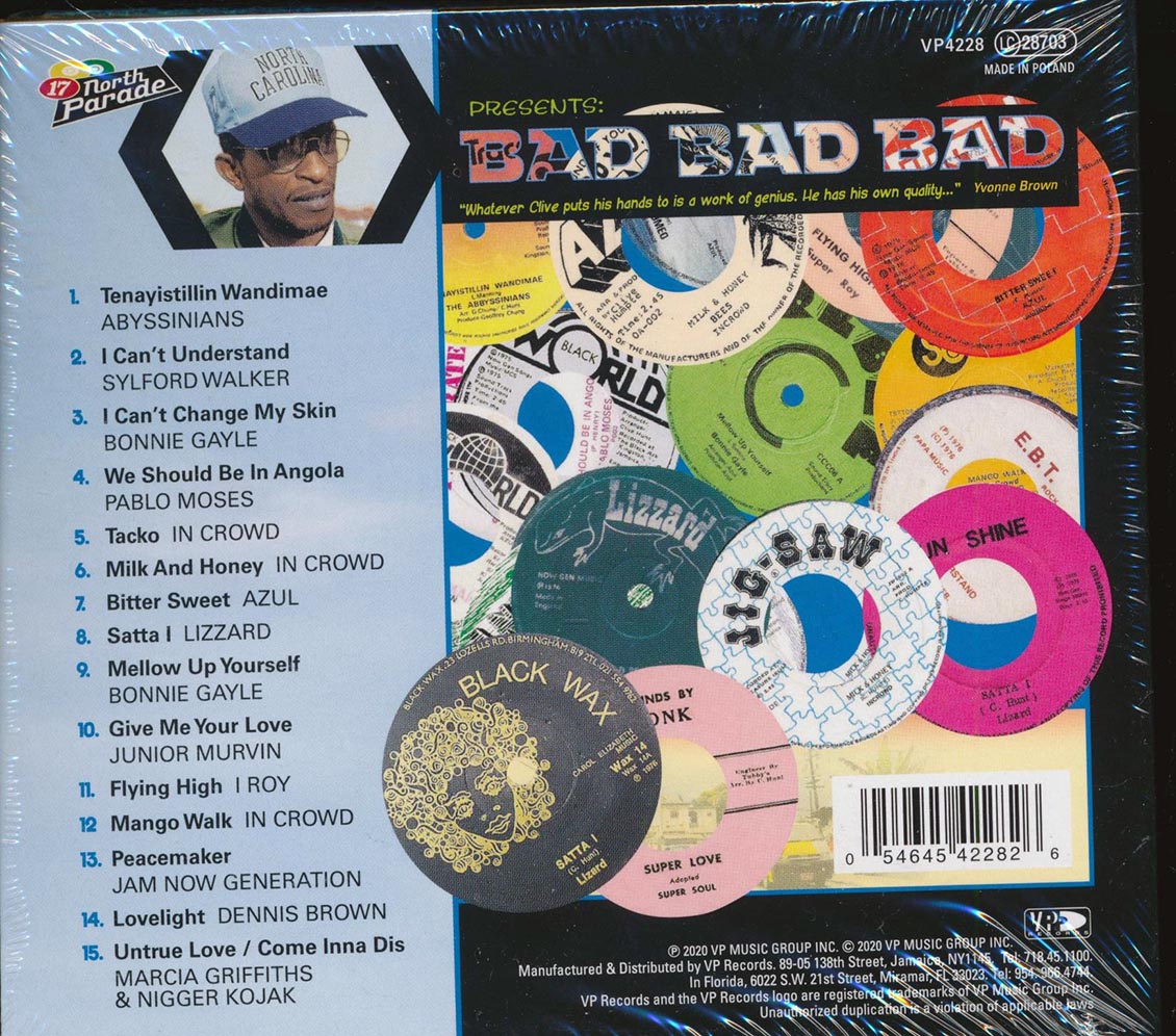 The Abyssinians Sylford Walker Pablo Moses Etc Clive Hunt Presents Bad Bad Bad Music CD