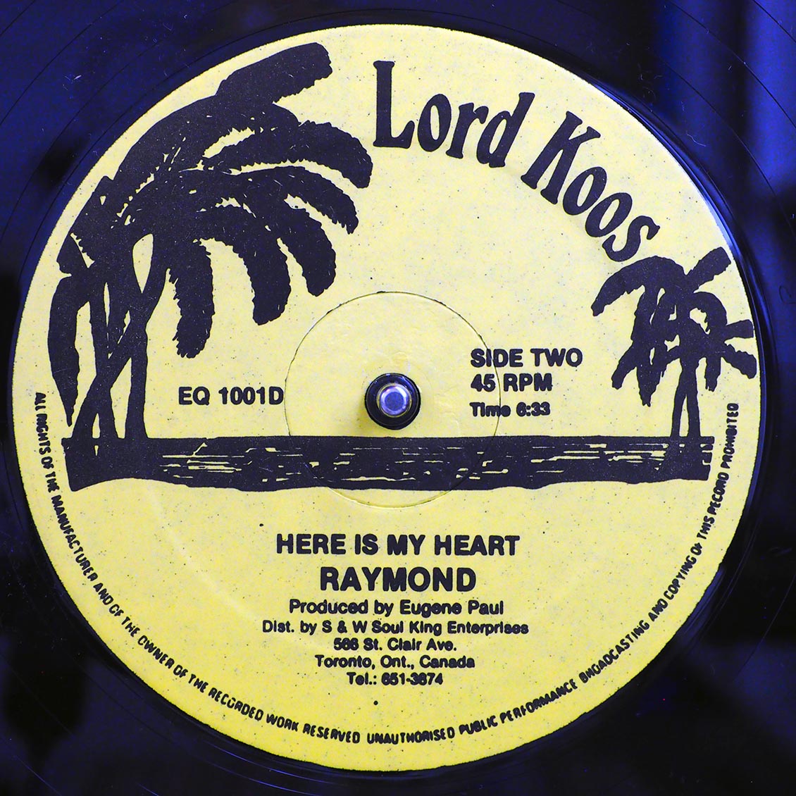 Raymond - For The Good Times  /  Raymond - Here Is My Heart (orig. press) 12" Vinyl Record