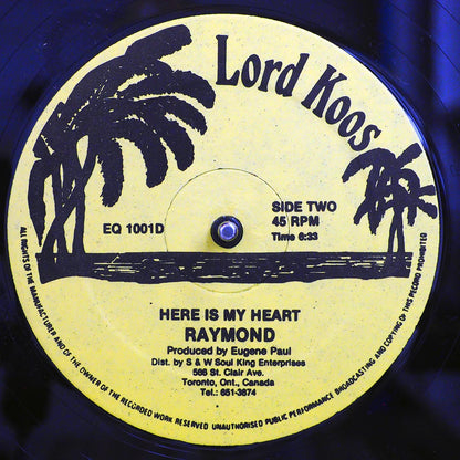 Raymond - For The Good Times  /  Raymond - Here Is My Heart (orig. press) 12" Vinyl Record