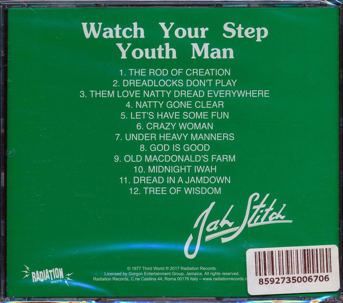 Jah Stitch - Watch Your Step Youthman Music CD