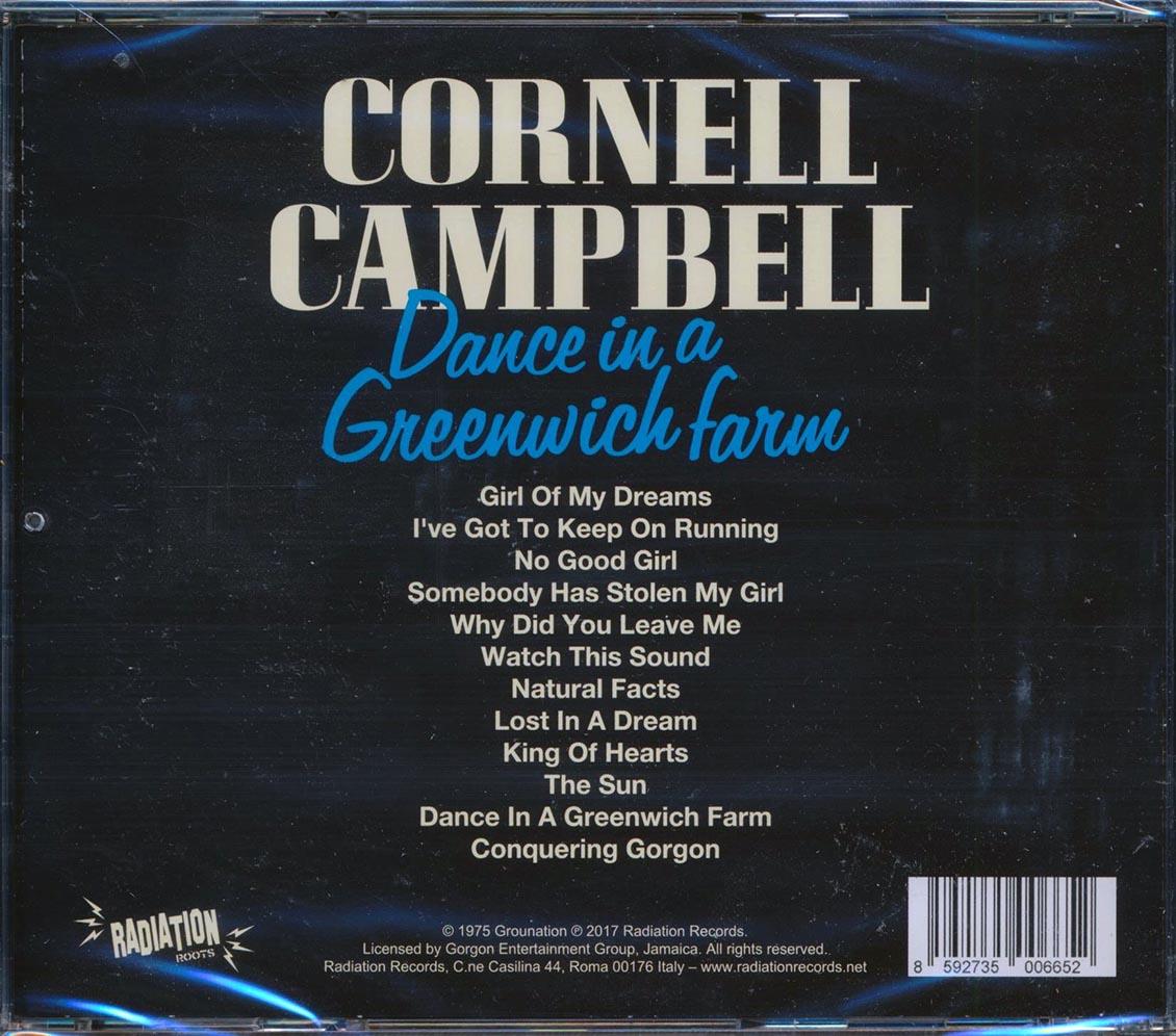 Cornell Campbell - Dance In A Greenwich Farm Music CD