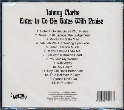 Johnny Clarke - Enter In To His Gates With Praise Music CD