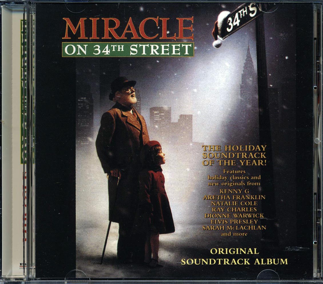 Natalie Cole, Dionne Warwick, Kenny G, Aretha Franklin, Etc. - Miracle On 34th Street: Soundtrack Music CD