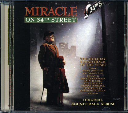 Natalie Cole, Dionne Warwick, Kenny G, Aretha Franklin, Etc. - Miracle On 34th Street: Soundtrack Music CD