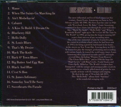 Louis Armstrong - Hello Dolly: 17 Jazz Favourites Music CD
