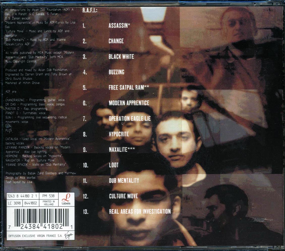 Asian Dub Foundation - R.A.F.I. Music CD