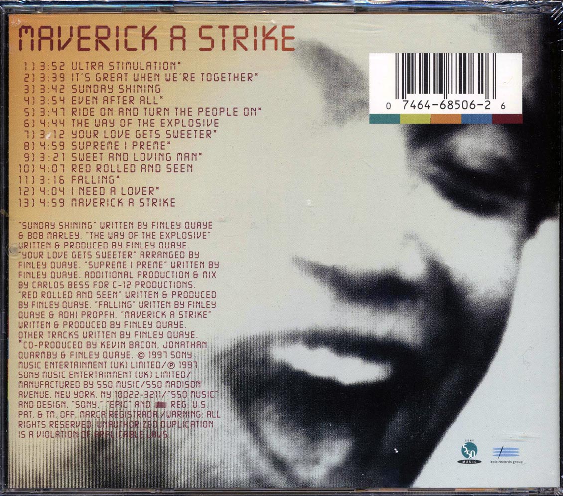 Finley Quaye - Maverick A Strike Music CD