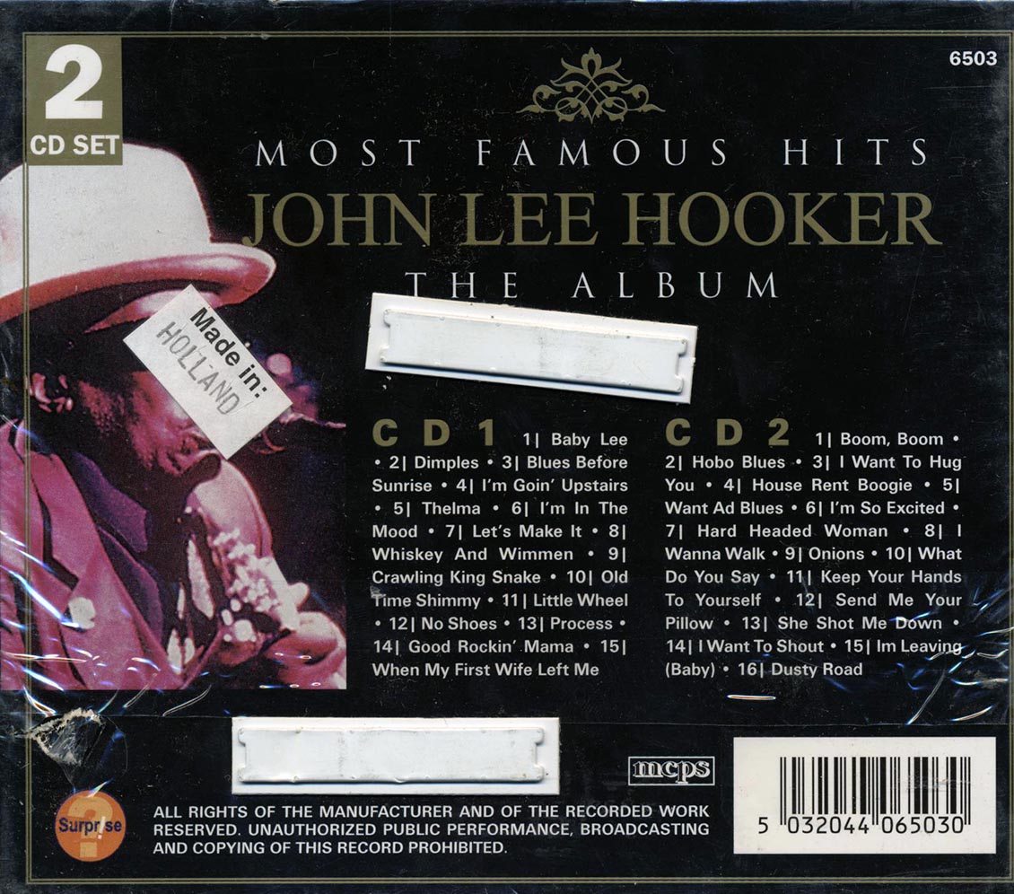 John Lee Hooker - Most Famous Hits: The Album (2xCD) Music CD