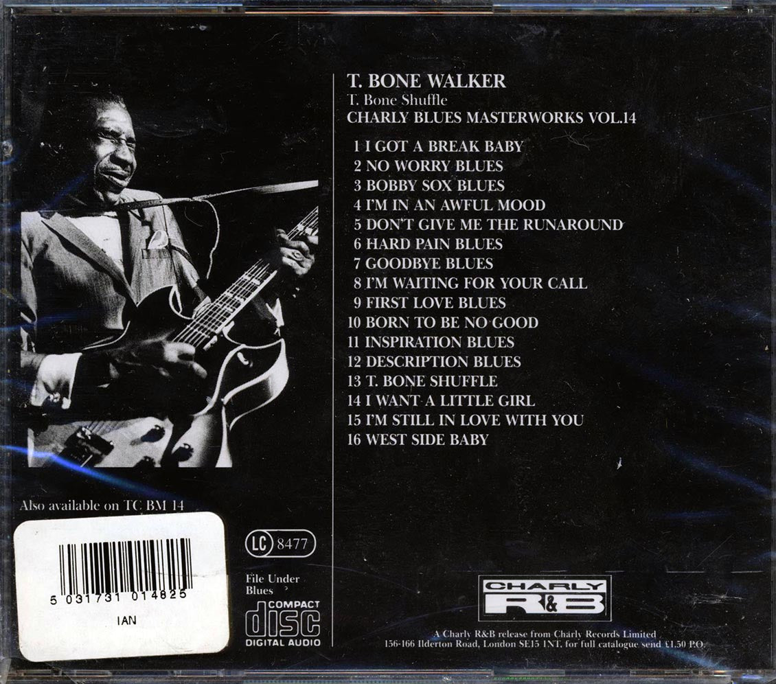 T-Bone Walker - T. Bone Shuffle: Charly Blues Masterworks Volume 14 Music CD