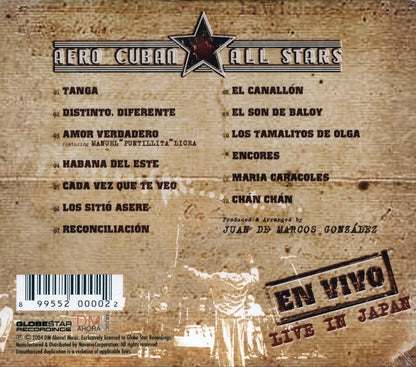 Afro-Cuban All Stars - En Vivo: Live In Japan Music CD