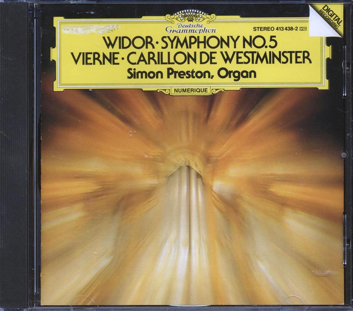 Widor, Vierne, Simon Preston - Symphony No. 5; Carillon De Westminster Music CD