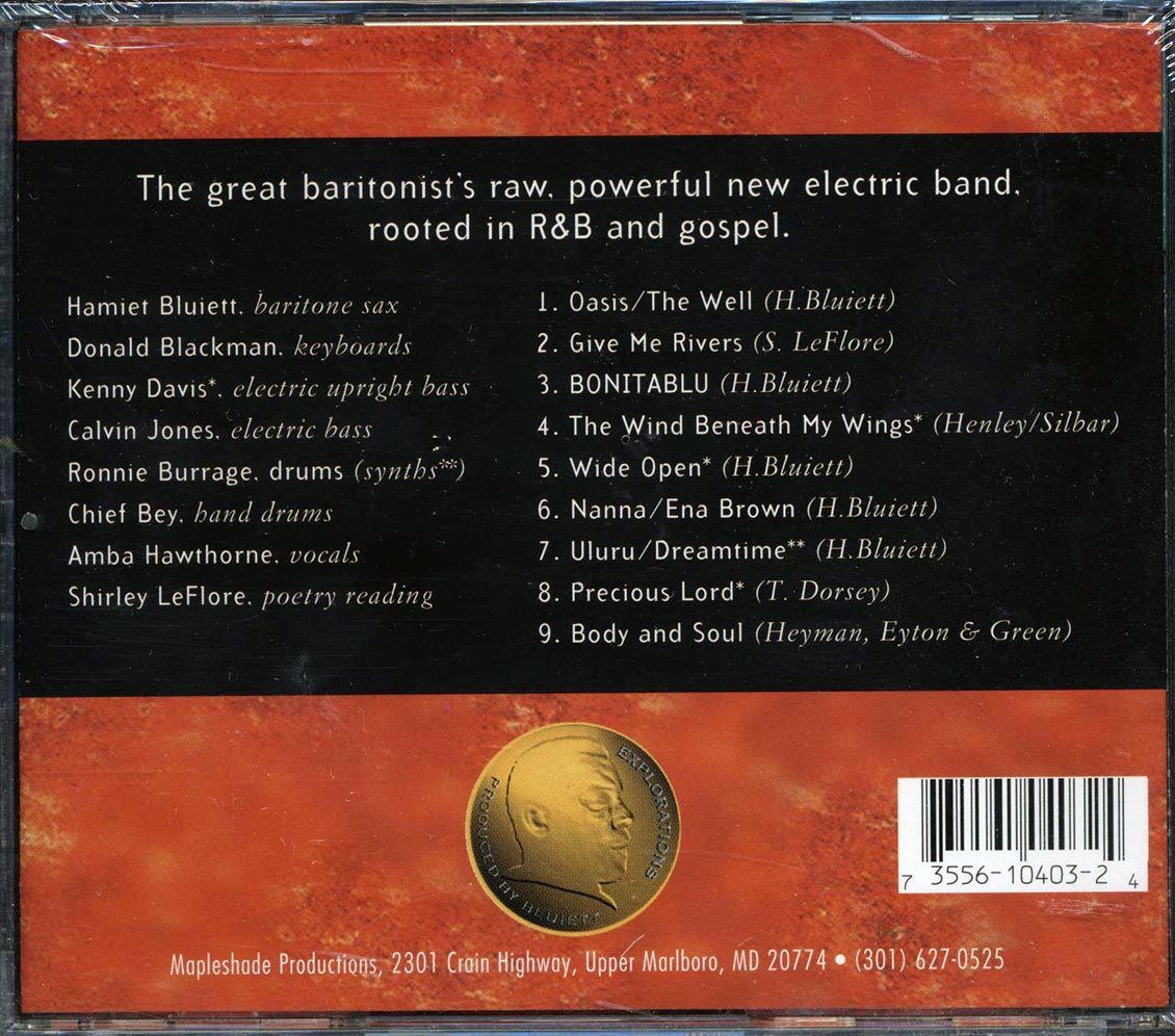 Hamiet Bluiett - Bluiett's Barbeque Music CD