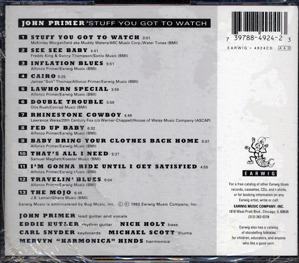 John Primer - Stuff You Got To Watch Music CD