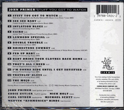 John Primer - Stuff You Got To Watch Music CD