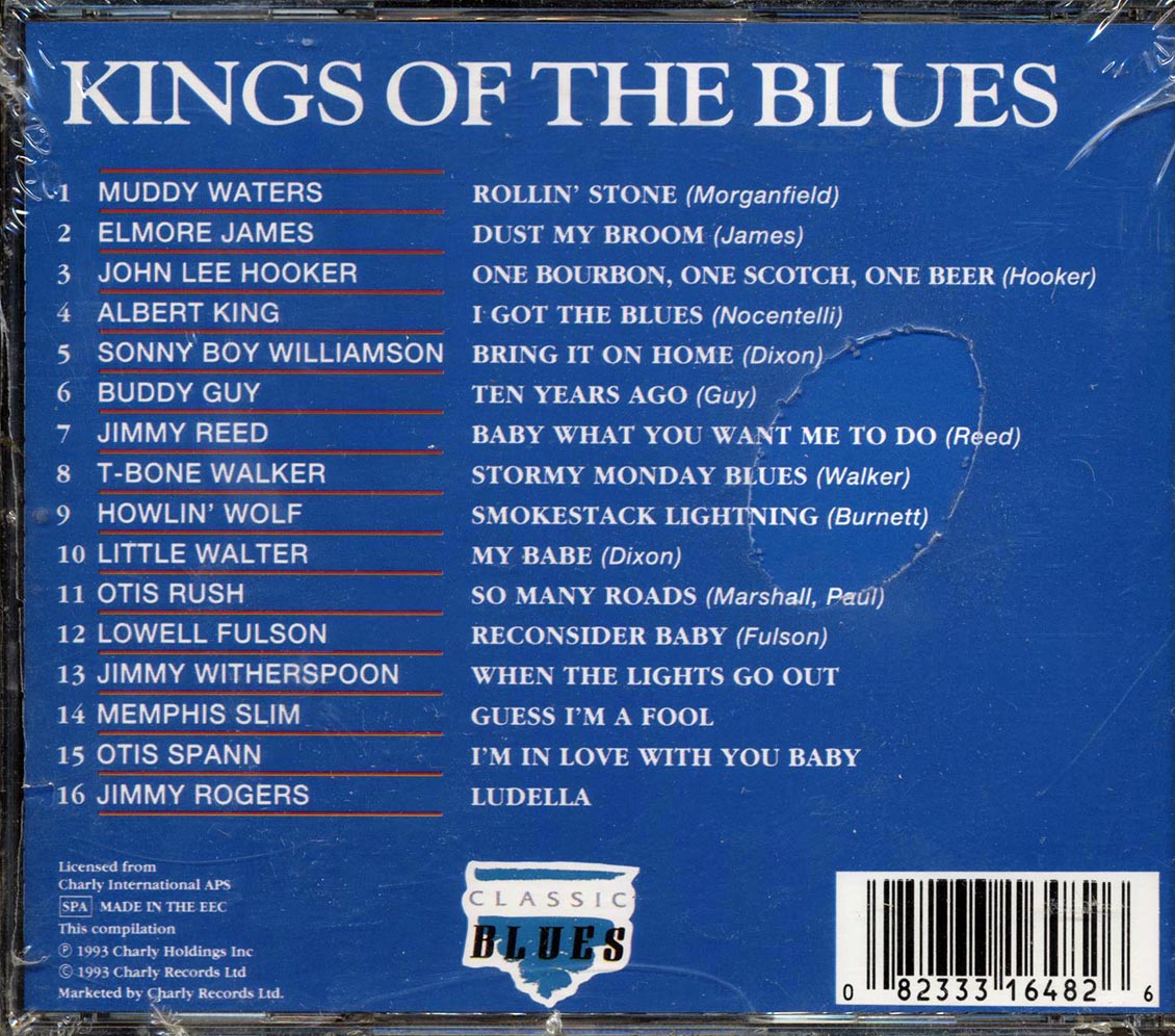 Muddy Waters, Elmore James, John Lee Hooker, Etc. - Kings Of The Blues Music CD