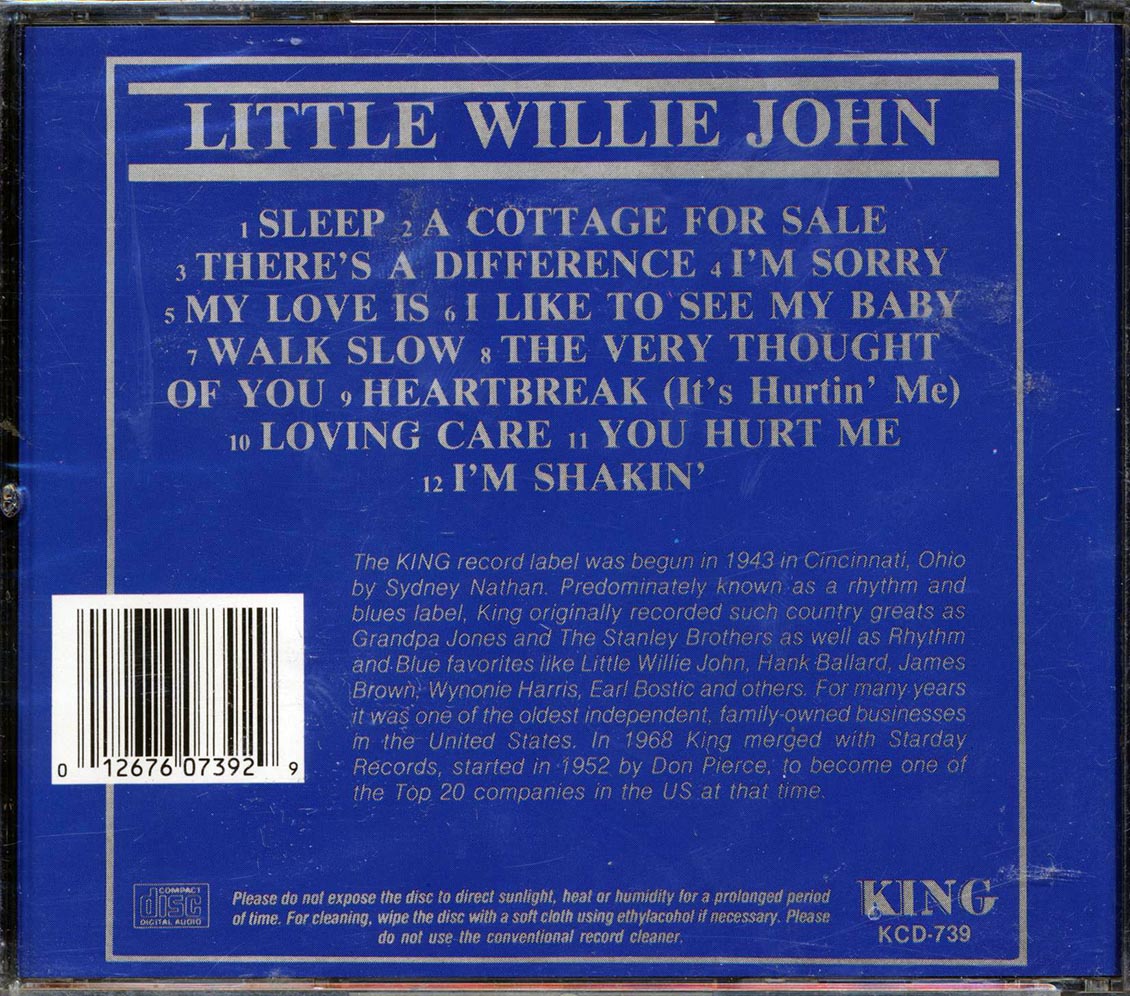 Little Willie John - Sure Things Music CD