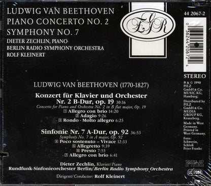 Berlin Radio Symphony Orchestra, Rolf Kleinert, Beethoven - Piano Concerto No. 2 In B Flat Major, Op. 19; Symphony No. 7 In A Major, Op. 92 Music CD