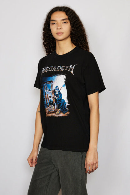 Megadeth Hourglass Womens Tee Shirt Black