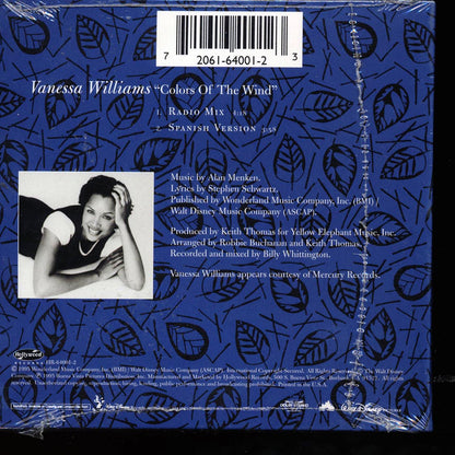 Vanessa Williams - Pocahontas: Colors Of The Wind Music CD