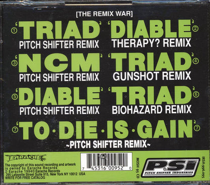 Pitch Shifter - The Remix War Music CD