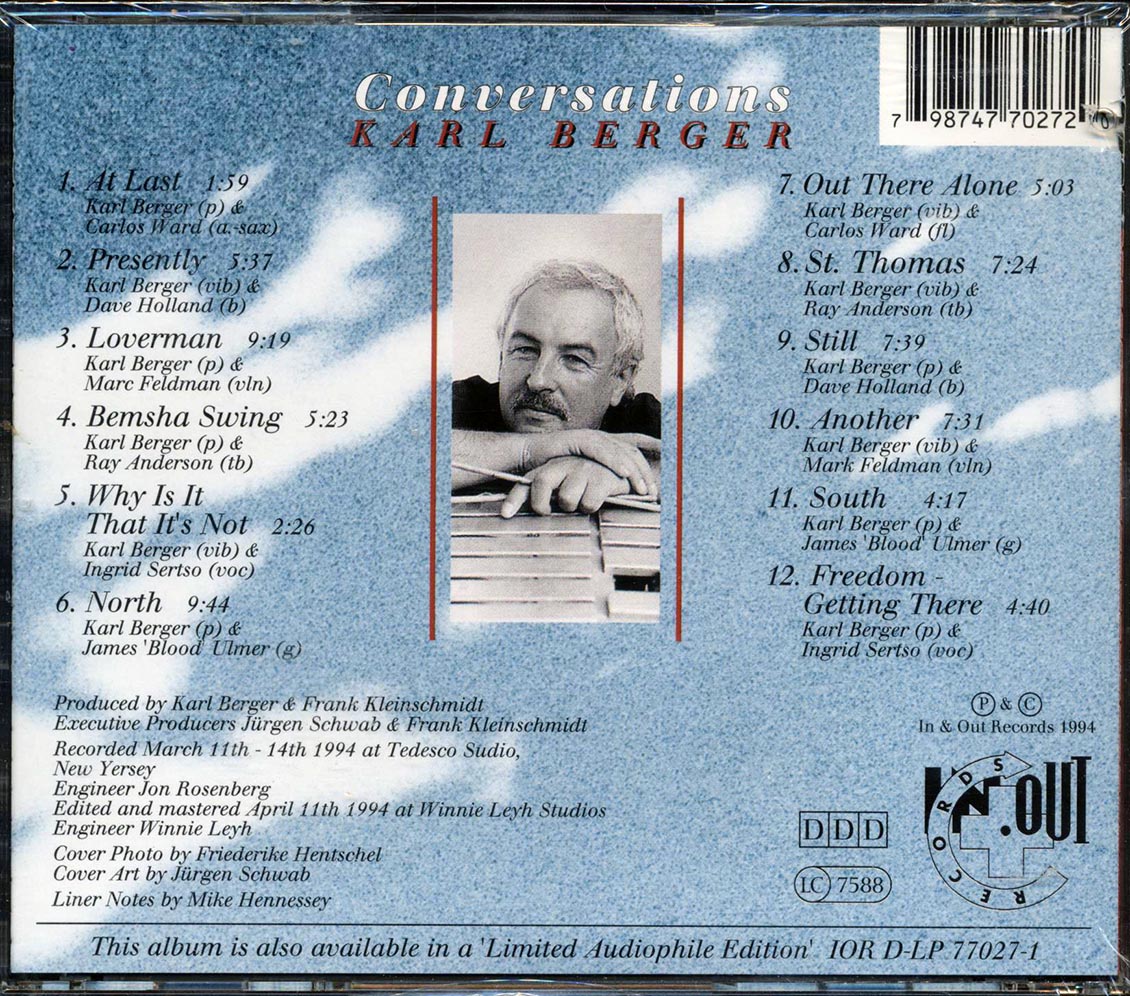 Karl Berger - Conversations Music CD