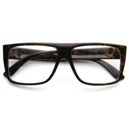 Flat Top Square Clear Lens Fashion Glasses 8807