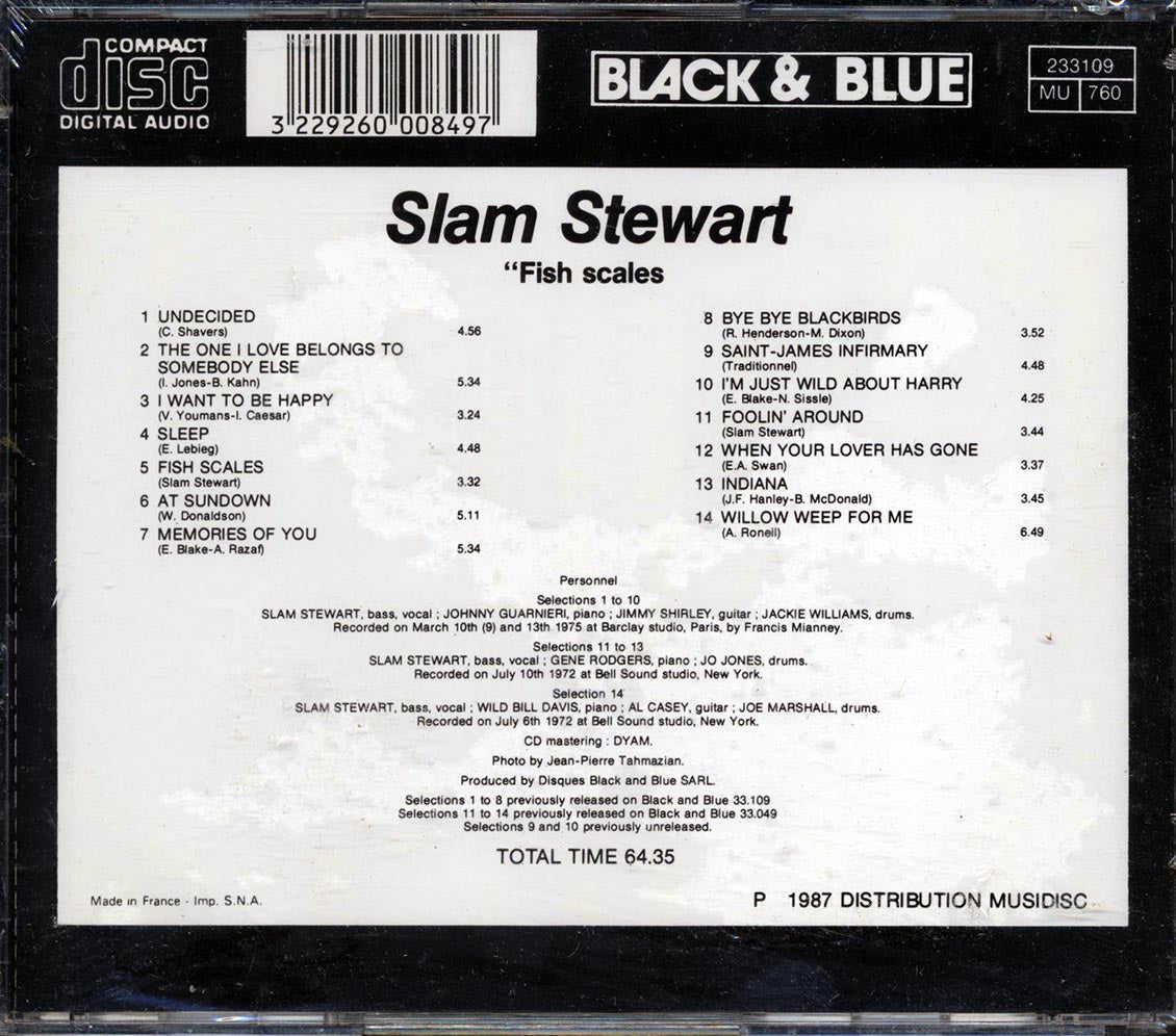 Slam Stewart - Fish Scales Music CD