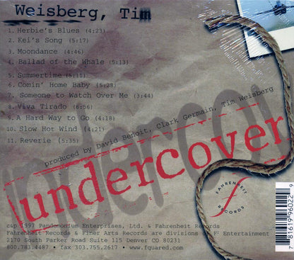 Tim Weisberg - Undercover Music CD