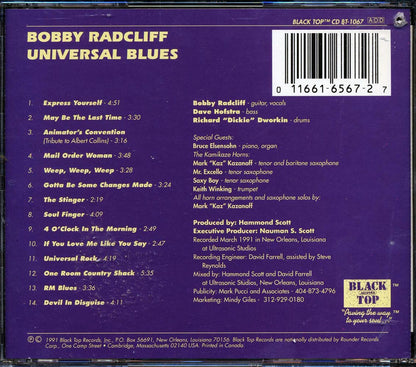Bobby Radcliff - Universal Blues (marked/ltd stock) Music CD