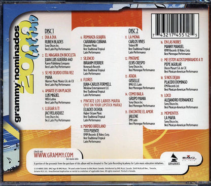 Ruben Blades Mana Luis Miguel Etc Grammy Nominados 2000 Latino Music CD