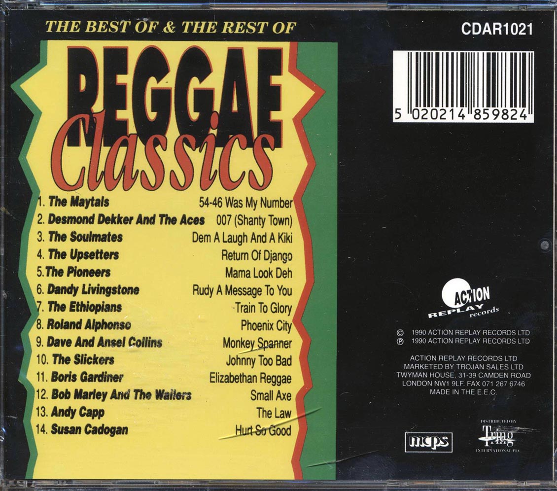 The Maytals, Desmond Dekker & The Aces, The Upsetters, The Pioneers, Etc. - The Best Of & The Rest Of Reggae Classics Music CD