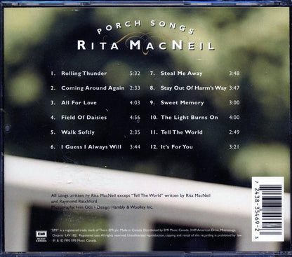 Rita MacNeil - Porch Songs Music CD