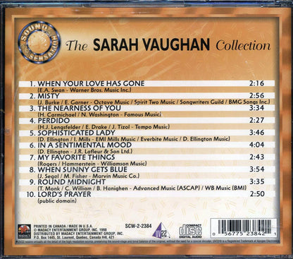 Sarah Vaughan - The Sarah Vaughan Collection Music CD