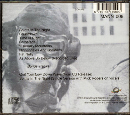 Manfred Mann's Earth Band - Nightingales & Bombers Music CD