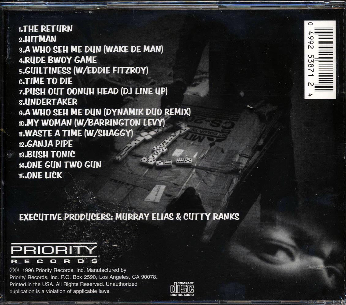 Cutty Ranks - Six Million Ways To Die Music CD