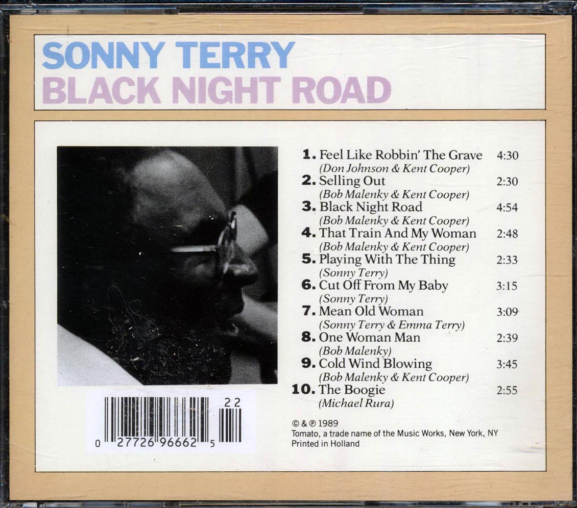 Sonny Terry - Black Night Road Music CD