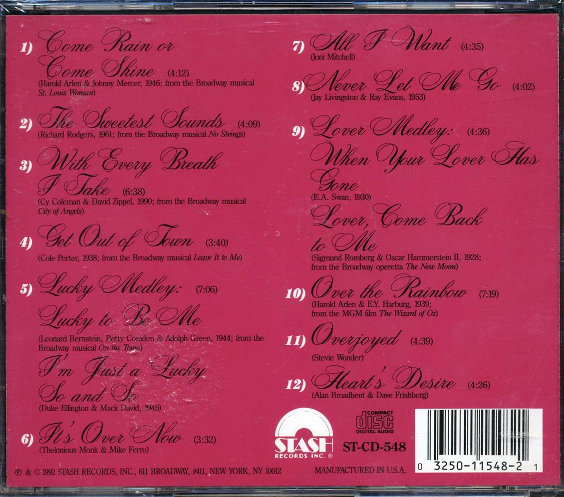 Judy Niemack, Kenny Barron - Heart's Desire Music CD