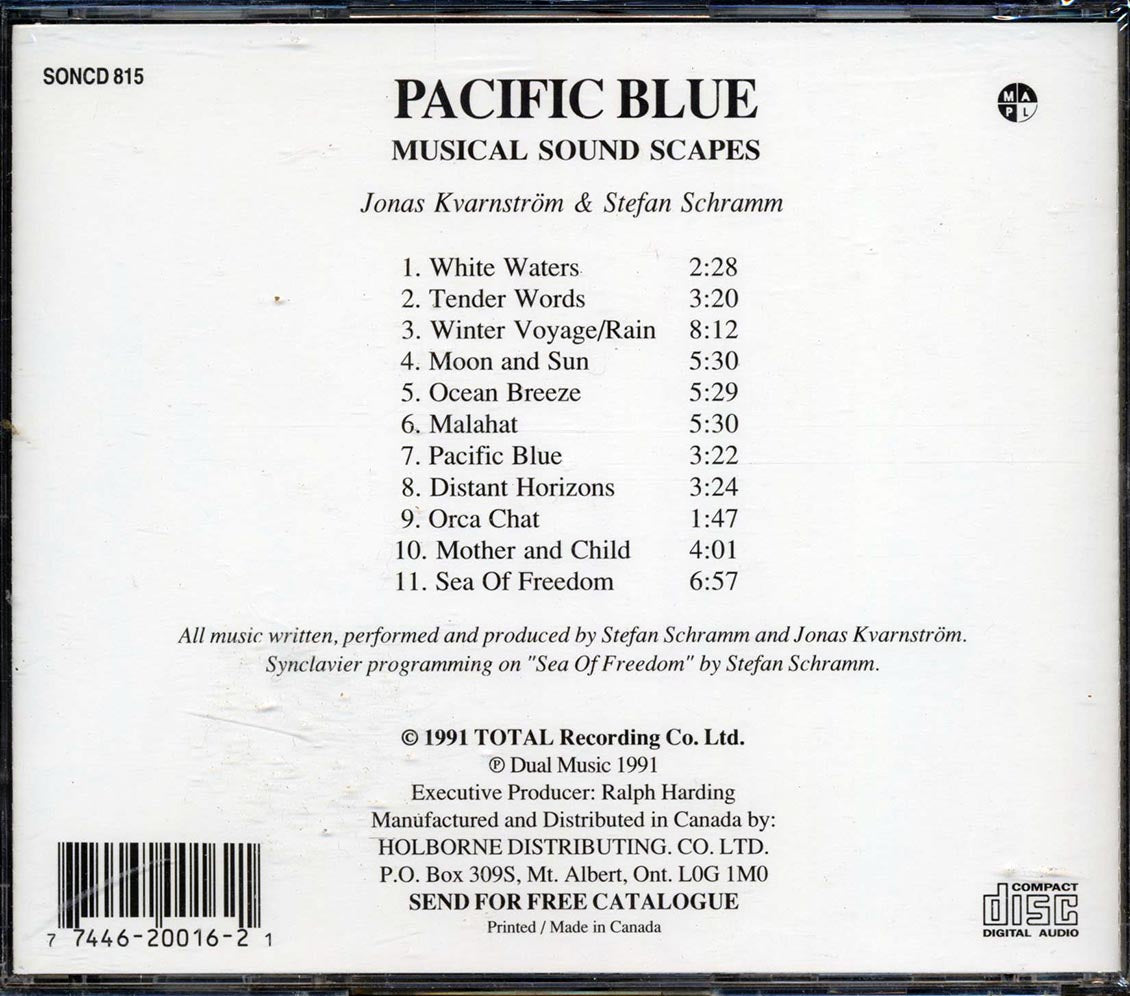 Jonas Kvarnstrom, Stefan Schramm - Pacific Blue: Musical Sound Scapes Music CD