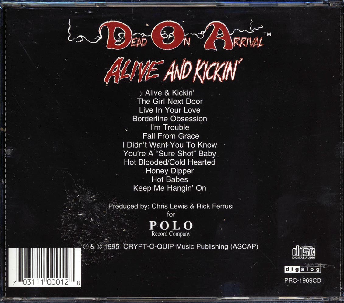 Dead On Arrival - Alive And Kickin' Music CD