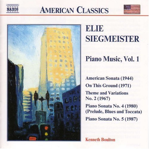 Siegmeister / Boulton - Piano Music 1 - Music CD