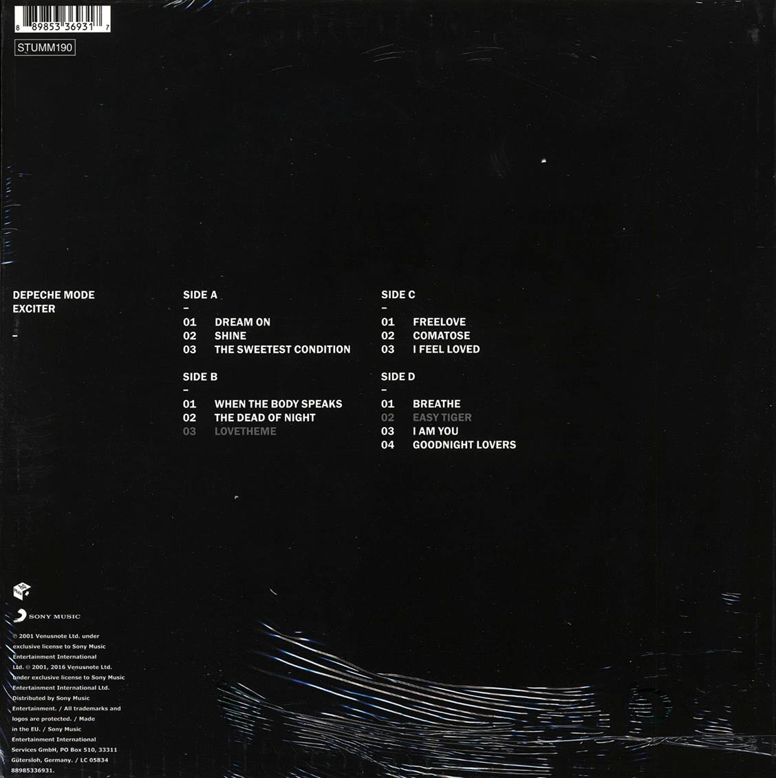 Depeche Mode - Exciter (2xLP) (180g) Vinyl Record