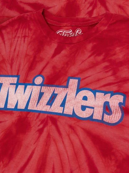 Retro Twizzlers Tie Dye Mens T Shirt Officially Licensed Red Spider Tie Dye