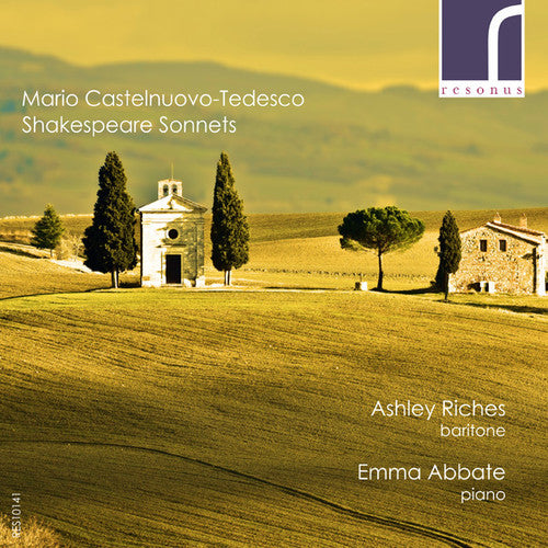 Castelnuovo-tedesco / Riches / Abbate - Shakespeare Sonnets - Music CD