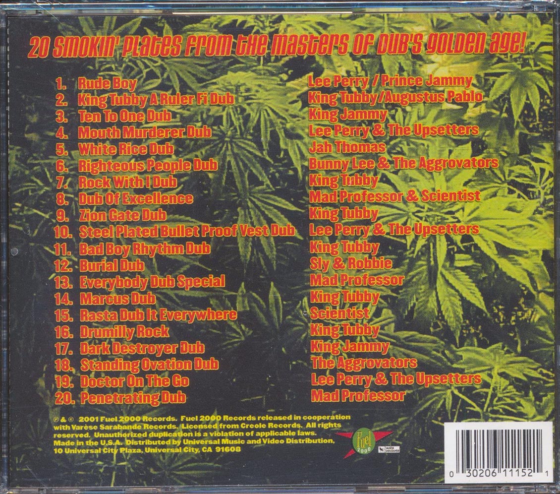 Lee Perry, King Tubby, Augustus Pablo, Scientict, Etc. - Dub Massive Volume 1 (20 tracks) Music CD