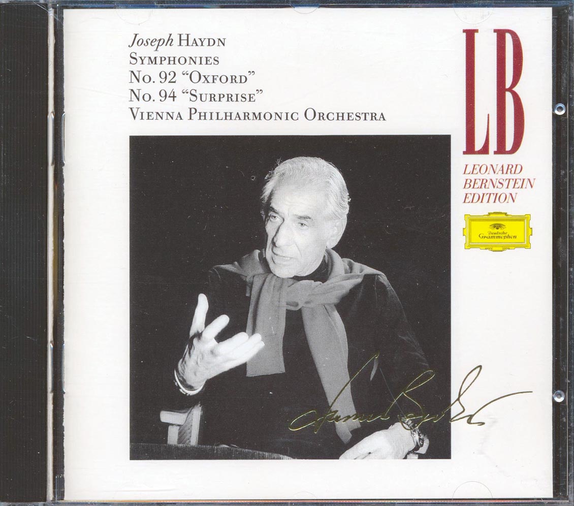 Joseph Haydn, Wiener Philharmoniker, Leonard Bernstein - Symphonien No.92 Oxford & No.94 Mit Dem Paukenschlag Surprise Music CD