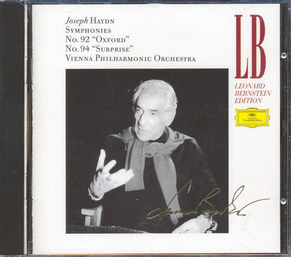 Joseph Haydn, Wiener Philharmoniker, Leonard Bernstein - Symphonien No.92 Oxford & No.94 Mit Dem Paukenschlag Surprise Music CD