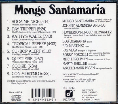 Mongo Santamaria Soca Me Nice Music CD