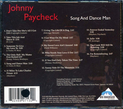 Johnny Paycheck - Songs And Dance Man (marked/ltd stock) Music CD